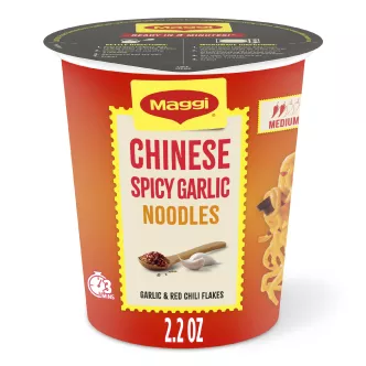 Front Center view of MAGGI Chinese Spicy Garlic Meal Cup 2.2oz Cup product.